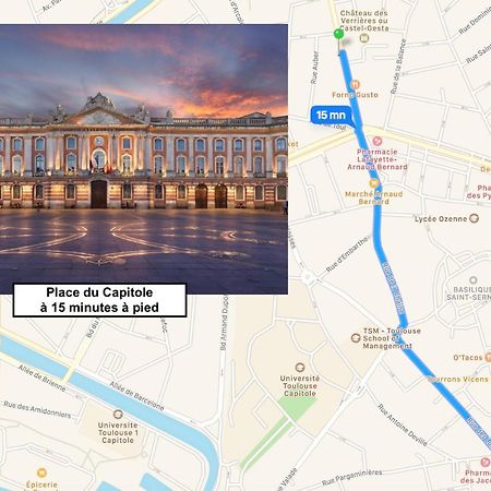 Le St Honore - Appartement Toulouse Centre Avec Chambre & Parking Exterior photo