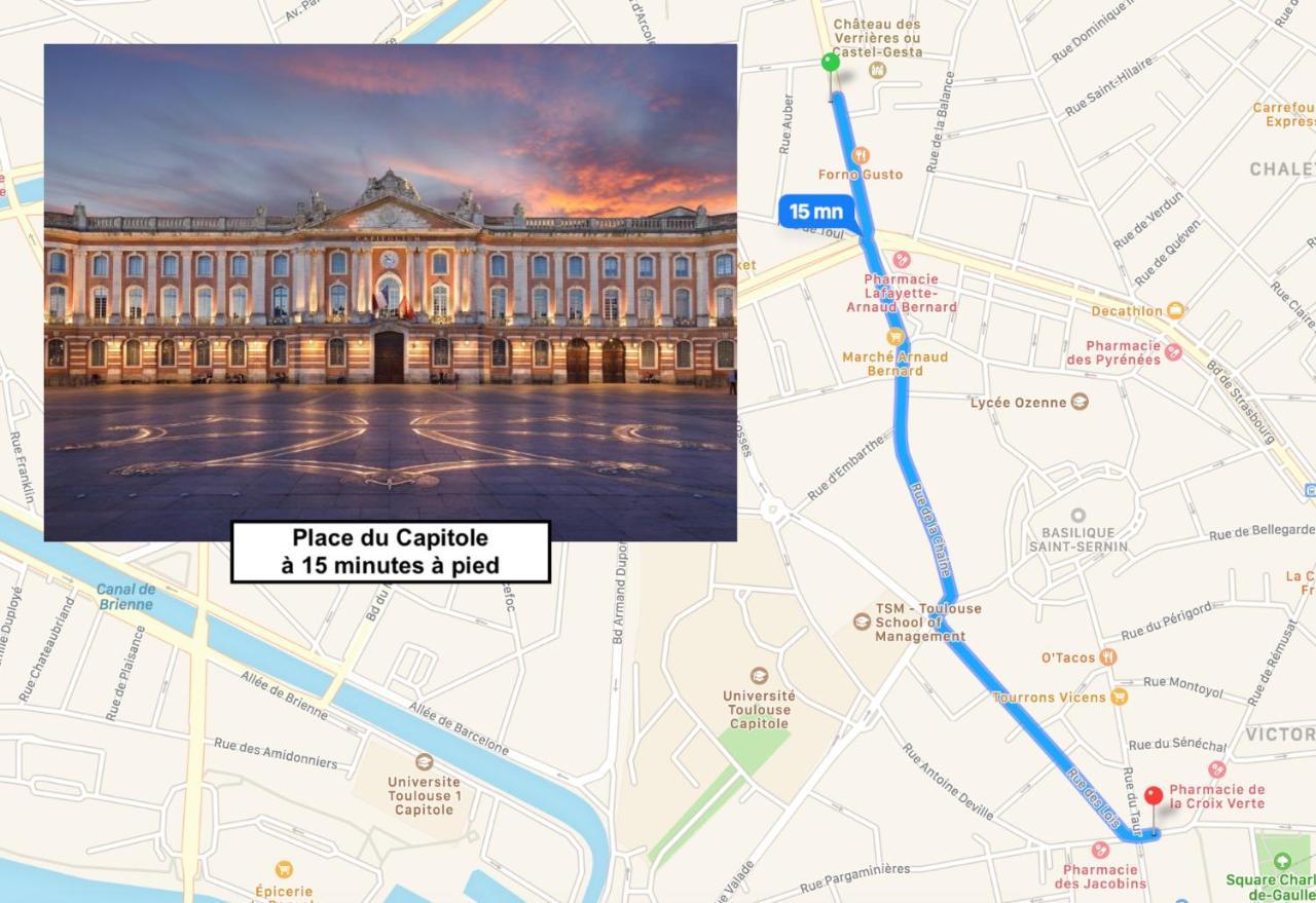 Le St Honore - Appartement Toulouse Centre Avec Chambre & Parking Exterior photo